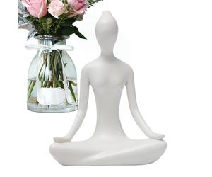 Statue de méditation, statues de yoga pour la décoration intérieure | Sculpture de pose de méditation de yoga - Figurines de yoga zen - Figurines de collection en résine pour décoration d'intérieur et