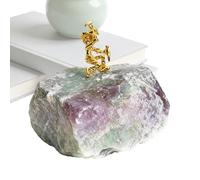 Statue de mineur d'or en cristal minéral de collection | Sculpture de bureau en pierre naturelle | Pour adultes, hommes, femmes, famille, amis, bureau, maison, bureau, salon, couloir, anniversaire