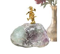 Statue de mineur d'or - Ornement minéral de collection | Sculpture d'armoire | Décoration de bureau | Pour les amateurs de famille, adultes, hommes, femmes, maison, bureau, intérieur, anniversaire