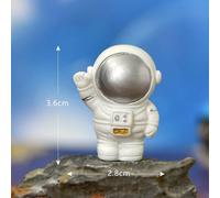 Statue De Mini Astronaute, Fusée/Asstronaute/Vaisseau Spatial, Ornement Sur Le Thème Du Micro Paysage En Résine Pour Aquarium, Offre Spéciale