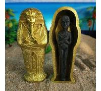 Statue de momie égyptienne en résine représentant une figurine de style pharaon pour décoration de chambre à thème et scènes de narration (4#)