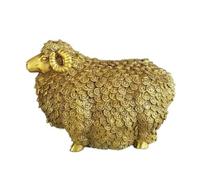 Statue de mouton du zodiaque en cuivre pur - Artisanat Feng Shui pour richesse et fortune, décoration d'intérieur créative, cadeau porte-bonheur pour les amateurs et les collectionneurs de moutons