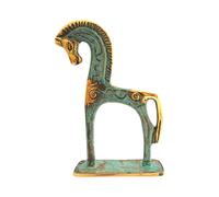 Statue de musée en bronze grec antique Réplique de Cheval de l'ère géométrique (182)