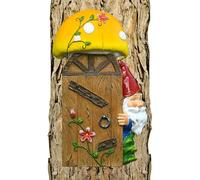 Statue de nain de jardin drôle - Gnomes de jardin en plein air | GNOME RESIN FIGURINE CHORGE HOGAR | Statue de sculpture de jardin de décoration d'arbres gnome | Figurines miniatures décorer