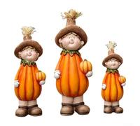 Statue de nain de jardin en porcelaine, charmante décoration extérieure pour cour, porche, table, décoration de festival d'automne fantaisiste (B)