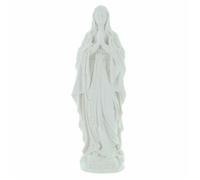 Statue de Notre Dame de Lourdes Blanche en résine 12cm