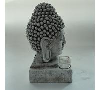 Statue De Pelouse En Résine, Ornement D'extérieur, Décoration De Jardin, Éclairage Artisanal Led, Patio, Lampe Frontale De Bouddha À Énergie Solaire