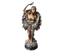 Statue de pièce d'or en Bronze Antique Grec Romain, Ornement de Richesse, décoration d'intérieur Gothique, déesse de la Fortune, pour décoration intérieure ou extérieure de Bureau (Bronze)