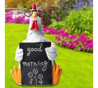 Statue de Poule de Jardin en Résine, Décoration de Poulet pour la Maison, Poulet décoratif en résine, Décorations Décoratives Poulet Sculptures Réalistes De Poulet pour l'extérieur la maison le bureau