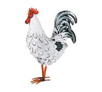 Statue de poulet en métal extérieur, statue de jardin de poulet,Yard Art Chicken Figurine Iron Garden Statues - Décor de ferme d'ornements de pelouse, animal debout pour le patio de l'arrière-cour déc