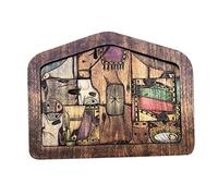 Statue de Puzzle en Bois - Puzzle de la Nativité avec décorations Sculpture en Bois brûlé pour la Maison, éducatif en pour Enfants et Adultes