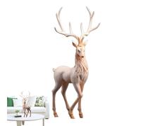 Statue de renne, statuette de renne, statue de table classique, statues d'élan de Noël en résine pour bureau, ornement décoratif de cerf pour salon, chambre à coucher