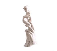 Statue de rose dorée en résine de style nordique pour salon, chambre à coucher, étagère, amour romantique pour jeunes mariés, Saint-Valentin (grès)