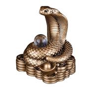 Statue de serpent 2025 Nouvel An chinois - Résine 8x5.5x9.2cm Figurine de bureau | Chine Décorations de Nouvel An, chance et richesse, ornement de collection | Cadeau de bureau de salon