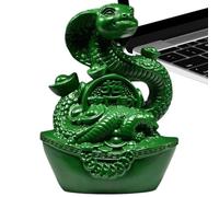 Statue de Serpent en Bois, Statue de l'année du Serpent | Figurine de Serpent Traditionnelle en Bois,Figurines de Serpent de Table pour Salon, Espace de Travail, Voiture, Salle d'étude,