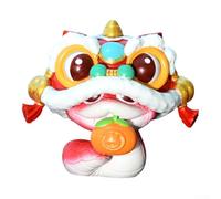 Statue de serpent en résine 2025 pour décoration de voiture pour fêtes représentant la prospérité et la bonne fortune (rouge)