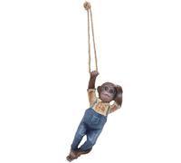 Statue de singe de jardin,Statue de singe de jardin suspendue,Décoration de singe de jardin suspendue,Ornement de singe de jardin suspendue,Statue d'animal suspendue,Figurine de singe en résine