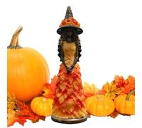 Statue de sorcière-Figurine de table en résine, art d'exposition d'étagère | Figurine en résine fabriquée à la main | Étagère de fête d'Halloween, design détaillé de la récolte d'automne qui crée une am