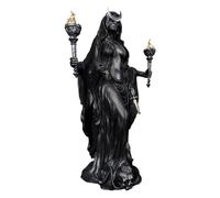 Statue de sorcière gothique d'Halloween, figurine effrayante effrayante pour fête, bureau, mur, porte, table, cour, chambre, cuisine, porche, jardin