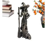 Statue de Sorcière - Statue de Sorcière pour Décor d'halloween,Sculpture en Résine Gothique pour Les Fêtes Objet de Collection Décor d'Intérieur pour Entrée Affichage Manteau de Cheminée