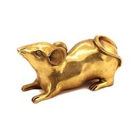 Statue de Souris en Bronze, Sculpture de Rat du Zodiaque, décoration Animale, Ornement Moderne, ameublement de Maison Porte-Bonheur, Artisanat de décoration Feng Shui