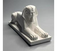 Statue de Sphinx Petite Figurine de Sphinx Figure de gypse Mythologie Sculpture de Sphinx pour Salon Étagère de Maison Décoration
