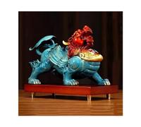 Statue de Table de Feng Shui invitant Richesse Ornements Vintage cuivre rassemblant des décorations de Richesse Chanceux Chanceux Feng Shui Ornements de Bouddha décoration (Couleur: Gauche, Taille: