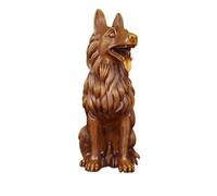 Statue de Table en Bois Massif, Vase Ornement, Une Paire de poires, décoration de Maison, Salon, Bureau (ébène, S)