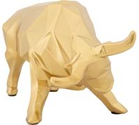 Statue de taureau Mauro Ferretti 19,5x9,9x10,6 cm or