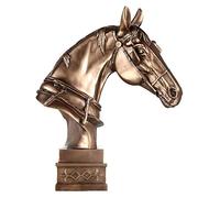 Statue de tête de Bureau, Buste de Cheval, Ornements d'animaux, Grands Meubles, décoration de Bureau, Maison, Sculpture en Bronze coulé à Froid, modèle Artisanal, Joli Cadeau
