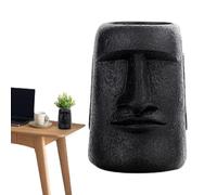 Statue de tête de l'île de Pâques,tête de l'île de Pâques, Pot de succulentes en résine, statue de jardin de pot de fleur, Jardinière de Pâques, jardinière à tête de statue pour les amateurs de p