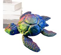 Statue De Tortue Marine - Sculpture Tortue de Mer Anti-Stress Imprimée en 3D pour Table | Figurine Animale Compacte Décoration d'Intérieur pour Filles Garçons Adultes