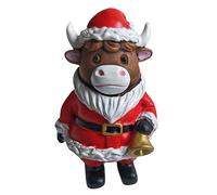 Statue De Vache - Figure Des Hautes Terres De Noël, Ornement Décoratif | Accessoire Résidentiel De Ferme Rustique Avec Un Design Mignon, Un Centre De Table Et Une Décoration De Chambre Pour La Maison,