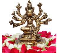 Statue de Varahi Amman en laiton de qualité supérieure - Seigneur Vishnu Varah - Avatar - Idoles de dieu fégurine pour décoration d'intérieur, tableau de bord de voiture, salle de temple et plus -