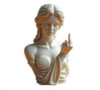 Statue de Vénus avec attitude - Figurine en résine Doigt d'honneur Unapologetic - Décoration d'art moderne audacieuse pour la maison et le bureau, statue de déesse « Talk to The Hand », cadeau