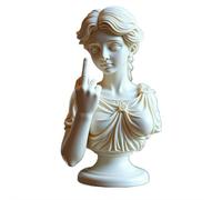 Statue de Vénus avec attitude - Figurine en résine Doigt d'honneur Unapologetic - Décoration d'art moderne audacieuse pour la maison et le bureau, statue de déesse « Parlez à la main », cadeau
