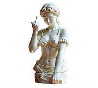 Statue de Vénus avec attitude - Figurine en résine Doigt d'honneur Unapologetic - Décoration d'art moderne audacieuse pour la maison et le bureau, statue de déesse « Talk to The Hand », cadeau