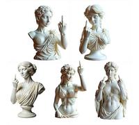 Statue de Vénus doigt d'honneur en résine, figurine de déesse en résine