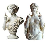 Statue de Vénus sans Complexe, Le Doigt d'honneur, décoration d'intérieur en résine Artistique audacieuse, Sculpture de déesse Grecque, Ornement pour Les Rebelles Modernes, décoration Unique
