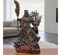 Statue de WushenGuangong, Sculpture en résine, Sculpture d'art Moderne, décoration de loft de Salon Familial, Souvenir du Dieu de la Richesse Guan YU