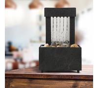 Statue D'eau Qui Coule, Fontaine D'eau, Ornement De Bureau, Maison, Cascade En Résine, Galets De Jardin, Décoration Artisanale De Figurines Fengshui