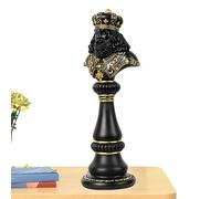 Statue d'échecs décorative - Sculpture élégante et créative dans un jeu d'échecs de style résine - Figurine reine royale chevaux de guerre - Statue décorative des énormes échhecs - Pour bureau, maison