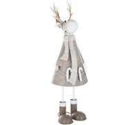 Statue Déco en Métal "Sucre d'Orge" 61cm Grège Beige