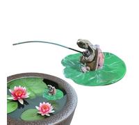 Statue Décorative De Tortue Pour Jardin D'extérieur | Décoration de Tortue pour Étang Résistante aux Intempéries | Figurine En Résine De Pêcheurs Pour La Décoration De Patio Étang Plage Cour Porche Pe