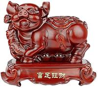 Statue Décorative Extérieure pour La Maison, Décoration De Jardin, Sculpture, Décoration Feng Shui, Statues du Zodiaque Chinois, Gardien en Résine, Meilleur Cadeau De Pen,Pig