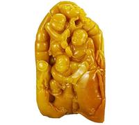 Statue décorative Feng Shui en Pierre de Jade, Sculpture de Shoushan Chinois, Trois garçons Jouant pour la Maison Le Bureau, 1001