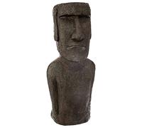 Statue décorative île de pâques en magnésie H 80 cm - Atmosphera