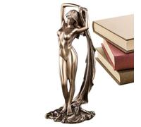 Statue des filles - Silver à genoux nu, déesses Figures et statues | Stature du corps féminine, figures et statues d'une femme, sculpture, statue, décoration, déesse, art de bureau, ornement, résine d