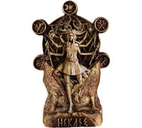 Statue d'Hécate, statue d'Hécate, autel d'Hécate, sculpture de déesse grecque, autel de sorcellerie de la mythologie grecque