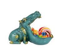 Statue D'Hippopotame, Sculpture De Figurine D'hippopotame Boîte à Clés En Résine Bol à Bonbons Boîte De Rangement Bol à Clés Bonbons Petites Pièces Conteneur Pour Couloir Salon Bureau